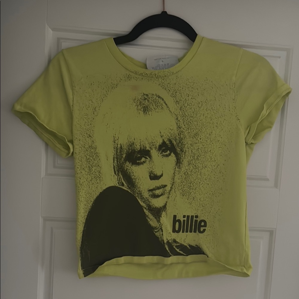Billie Graphic crop in Yellow